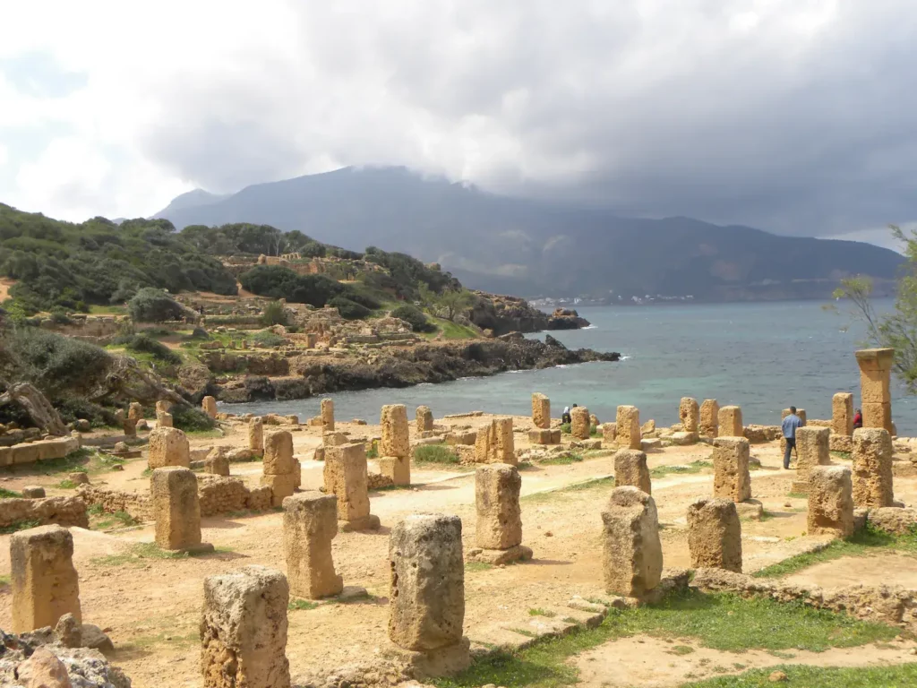 Ruines romaines de Tipasa au bord de la Méditerranée, Algérie