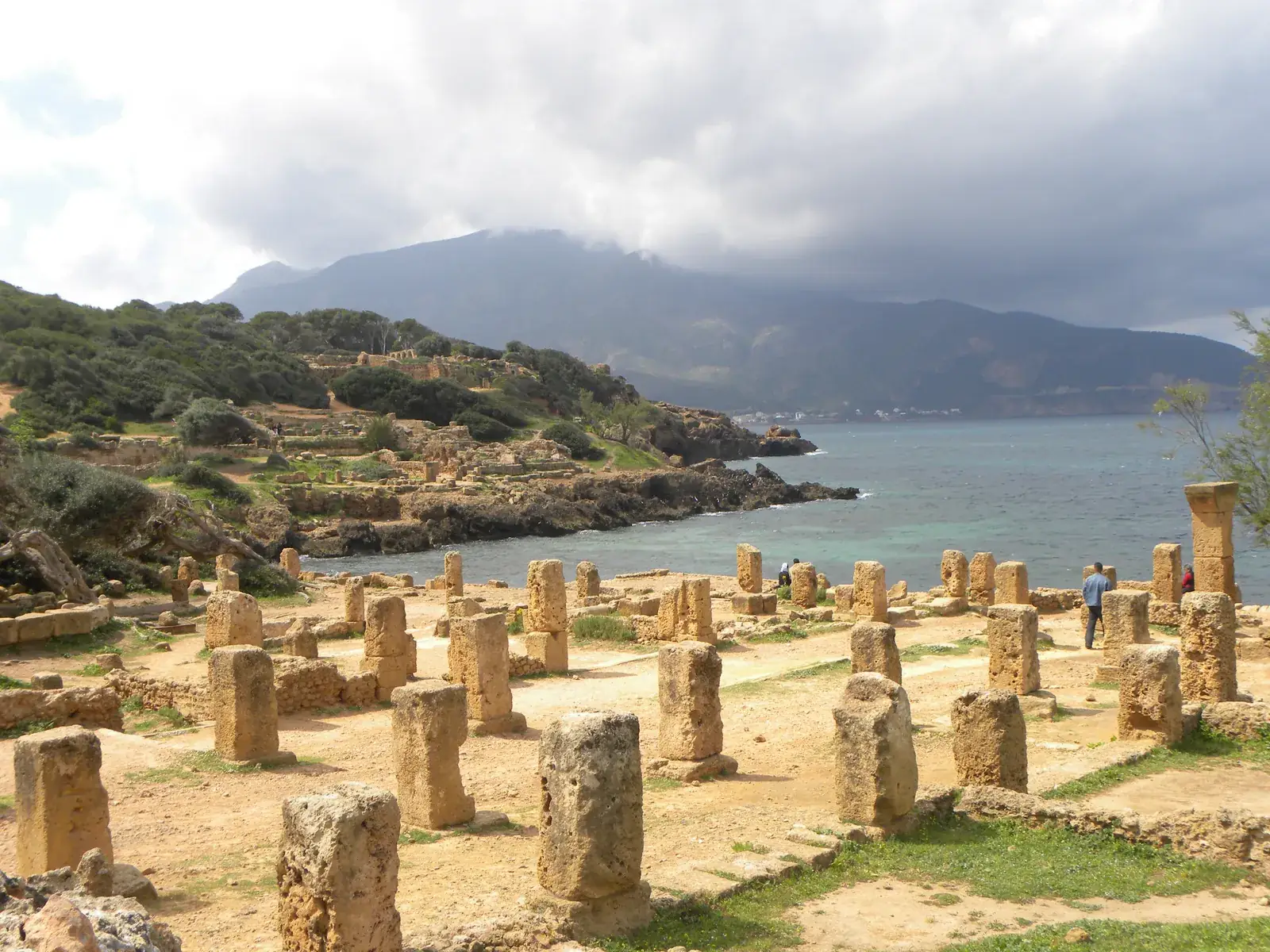 Ruines romaines de Tipasa au bord de la Méditerranée, Algérie