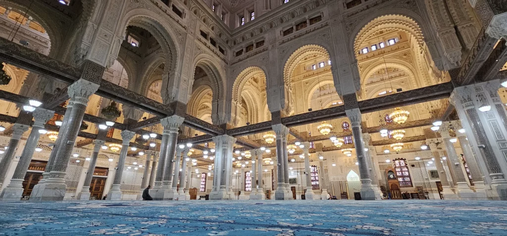 Mosquée Émir Abdelkader vue de nuit, Constantine, Algérie