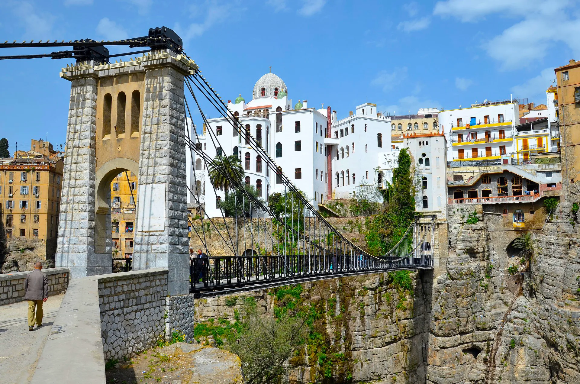Pont de Sidi M'Cid au-dessus des gorges du Rhummel, Constantine, Algérie