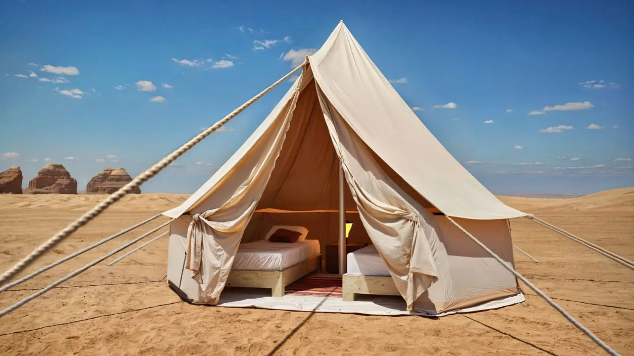 Campement fixe d'Algérie Tours près de Djanet, Sahara algérien