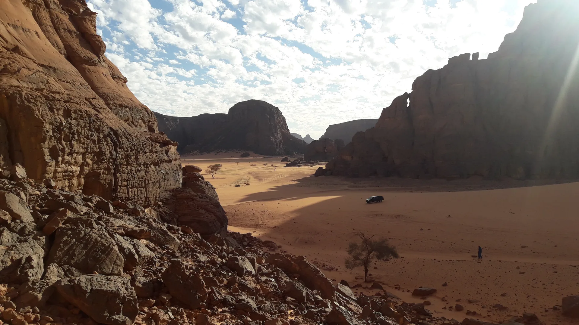 Formations rocheuses du Tassili n'Ajjer près de Djanet, Algérie